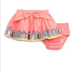 Beach Hut Print Skirt with Matching Undies